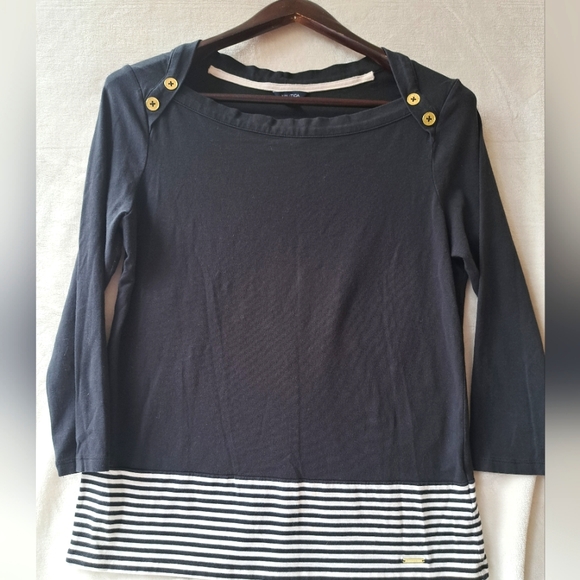 Nautica striped black top - Picture 1 of 7